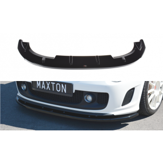 Maxton Design ABS Frontlippe V.2 für Fiat 500 Abarth MK1 schwarz hochglanz