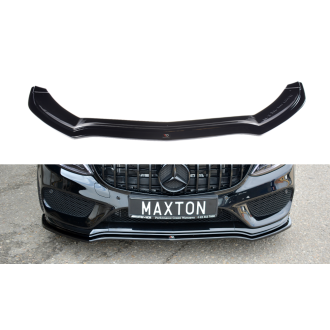 Maxton Design ABS Frontlippe V.1 für Mercedes Benz C-Klasse W205 AMG AMG Paket schwarz matt