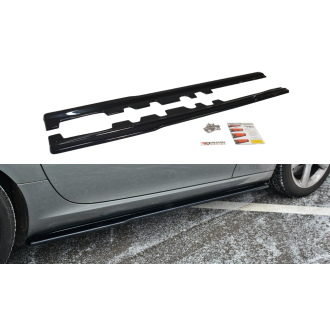 Maxton Design ABS Seitenschweller für Mercedes Benz SLK-Klasse R172 AMG schwarz hochglanz