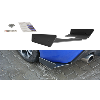 Maxton Design ABS Diffusor Seiten Eerwiterungen Flaps für Subaru BRZ MK1 Facelift schwarz matt