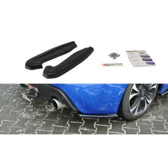 Maxton Design ABS Diffusor Seiten Eerwiterungen Flaps für Subaru BRZ MK1 Facelift schwarz hochglanz