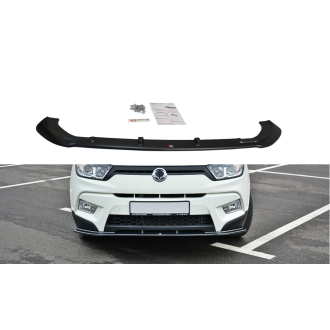 Maxton Design ABS Frontlippe V.1 für SsangYong Tivoli schwarz hochglanz