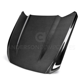 Anderson Composites Type-OE carbon fiber hood for 2015-2017 Ford Mustang Eco Boost/V6