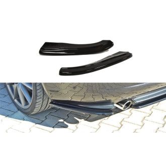 Maxton Design ABS Diffusor Seiten Eerwiterungen Flaps für Alfa Romeo 159 schwarz hochglanz