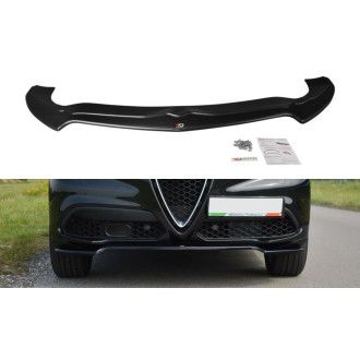 Maxton Design ABS Frontlippe V.1 für Alfa Romeo Stelvio schwarz hochglanz