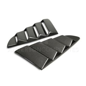 Anderson Composites Type-V carbon fiber window louvers for 2015-2019 Ford Mustang