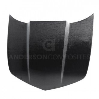 Anderson Composites Carbon hood with ''V-pattern'' Type-OE for Chevrolet Camaro 2010-2015