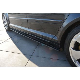 Maxton Design ABS Seitenschweller für Audi A3 8P S3|RS3 Vorfacelift schwarz hochglanz