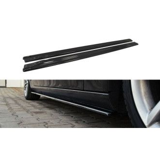 Maxton Design ABS Seitenschweller für Audi A4 B8 S4|RS4 schwarz hochglanz