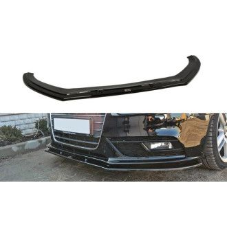 Maxton Design ABS Frontlippe V.1 für Audi A4 B8 S4|RS4 Vorfacelift schwarz hochglanz