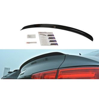Maxton Design ABS Spoiler Aufsatz für Audi A4 B9 S4|RS4 S-Line schwarz hochglanz