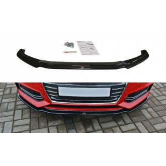 Maxton Design ABS Frontlippe V.1 für Audi A4 B9 S4|RS4 S-Line schwarz hochglanz