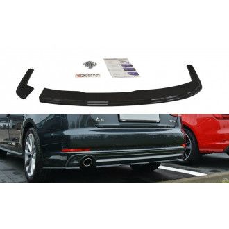 Maxton Design ABS Diffusor Seiten Eerwiterungen Flaps für Audi A4 B9 S4|RS4 S-Line schwarz hochglanz