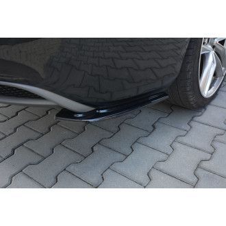 Maxton Design ABS Diffusor Seiten Eerwiterungen Flaps für Audi A5 8T S5|RS5 S-Line Facelift schwarz hochglanz