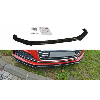 Maxton Design ABS Frontlippe V.1 für Audi A5 F5 S5|RS5 S-Line schwarz hochglanz
