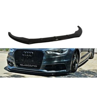 Maxton Design ABS Frontlippe V.1 für Audi A6 C7 S6|RS6 S-Line schwarz hochglanz