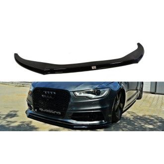 Maxton Design ABS Frontlippe V.2 für Audi A6 C7 S6|RS6 S-Line schwarz hochglanz