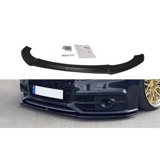 Maxton Design ABS Frontlippe V.1 für Audi A7 C7 S7|RS7 S-Line schwarz hochglanz