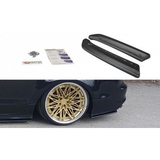 Maxton Design ABS Diffusor Seiten Eerwiterungen Flaps für Audi A7 C7 S7|RS7 S-Line schwarz hochglanz