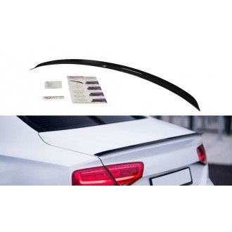 Maxton Design ABS Spoiler Aufsatz für Audi A8 D4 S8 schwarz hochglanz