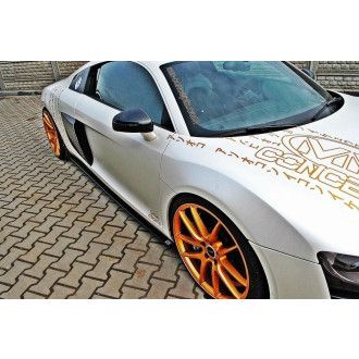 Maxton Design ABS Seitenschweller für Audi R8 MK1 2006 - 2015 schwarz hochglanz