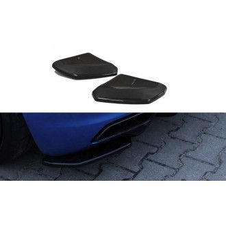 Maxton Design ABS Diffusor Seiten Eerwiterungen Flaps für Audi R8 Mk2 schwarz hochglanz
