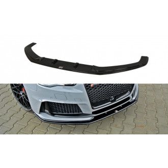 Maxton Design ABS Frontlippe V.2 für Audi A3 8V S3|RS3 schwarz hochglanz