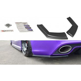 Maxton Design ABS Diffusor Seiten Eerwiterungen Flaps für Audi A5 8T S5|RS5 Facelift schwarz hochglanz