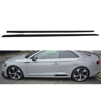 Maxton Design ABS Seitenschweller für Audi A5 F5 S5|RS5 Coupe schwarz matt