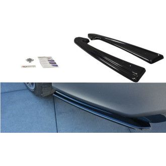 Maxton Design ABS Diffusor Seiten Eerwiterungen Flaps für Audi A7 C7 S7|RS7 Facelift schwarz hochglanz