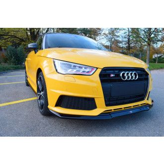 Maxton Design ABS Frontlippe V.1 für Audi A1 8X S1 schwarz hochglanz