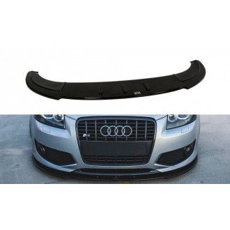 Maxton Design ABS Frontlippe für Audi A3 8P S3|RS3 Facelift 2006-2008 schwarz hochglanz