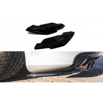 Maxton Design ABS Diffusor Seiten Eerwiterungen Flaps für Audi A3 8P S3|RS3 Facelift 2006-2008 schwarz hochglanz