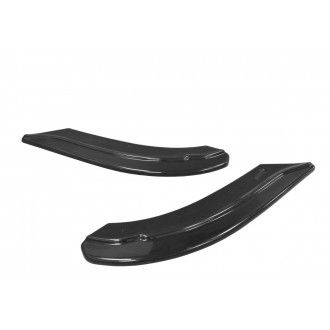 Maxton Design ABS Diffusor Seiten Eerwiterungen Flaps für Audi A6 C5 S6|RS6 schwarz hochglanz