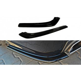 Maxton Design ABS Diffusor Seiten Eerwiterungen Flaps für Saab Turbo X MK2 schwarz hochglanz