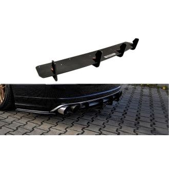 Maxton Design ABS Diffusor Heckschürzen Ansatz für Audi A8 D4 S8 schwarz matt