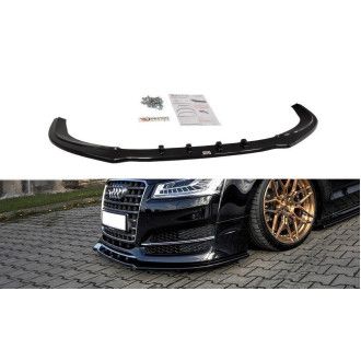 Maxton Design ABS Frontlippe V.1 für Audi A8 D4 S8 schwarz hochglanz