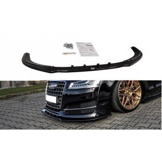 Maxton Design ABS Frontlippe V.1 für Audi A8 D4 S8 schwarz hochglanz
