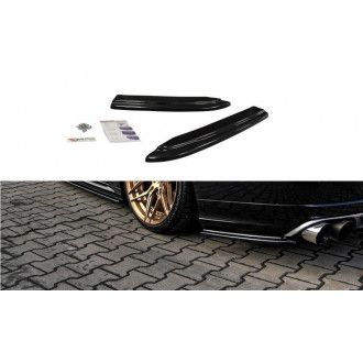 Maxton Design ABS Diffusor Seiten Eerwiterungen Flaps für Audi A8 D4 S8 schwarz hochglanz