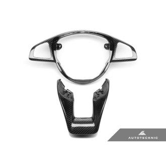 AutoTecknic Carbon Fiber Steering Wheel Trim - Mercedes Benz W205 (Various Vehicles)