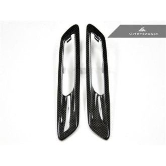 AutoTecknic Carbon Fiber Fender Light Trim - F10 5 Series (do not fit vehicle with parking assistance package)