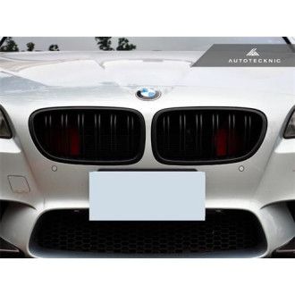 AutoTecknic Stealth Black Front Grille- Dual Slats - F10 (does not fit vehicles equipped with night vision option)