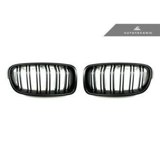 AutoTecknic Stealth Black Front Grille - Dual Slats - F30
