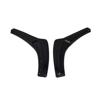 Maxton Design ABS Diffusor Seiten Eerwiterungen Flaps für BMW 1er F20|F21 M-Paket Facelift schwarz hochglanz