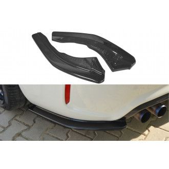 Maxton Design ABS Diffusor Seiten Eerwiterungen Flaps für BMW 2er F87 M2 Coupe schwarz hochglanz