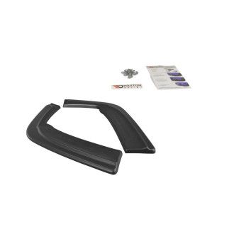 Maxton Design ABS Diffusor Seiten Eerwiterungen Flaps für BMW 3er E46 M3 Coupe schwarz hochglanz