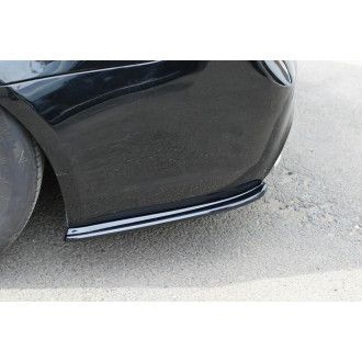 Maxton Design ABS Diffusor Seiten Eerwiterungen Flaps für BMW 3er E91 M3 M-Paket Facelift schwarz hochglanz
