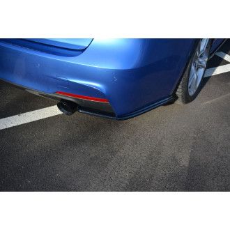 Maxton Design ABS Diffusor Seiten Eerwiterungen Flaps für BMW 3er F30|F80 M3 M-Paket Limo schwarz hochglanz