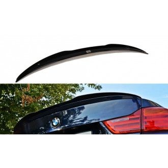 Maxton Design ABS Spoiler Aufsatz für BMW 4er F32 schwarz hochglanz