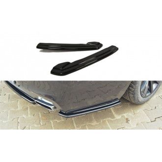 Maxton Design ABS Diffusor Seiten Eerwiterungen Flaps für BMW 6er F06|F12|F13 M6 M-Paket Coupe schwarz hochglanz